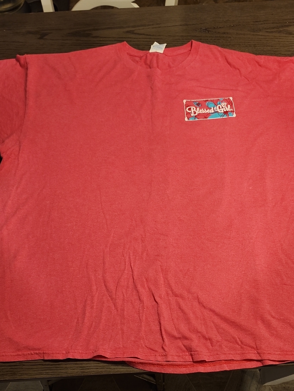 Blessed Girl Coral Short-Sleeve Tee